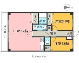 チェリーコート入間【3階】の間取り